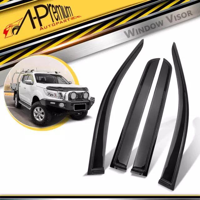 Weather Shields Window Visors Weathershields for Nissan Navara NP300 D23 Ute