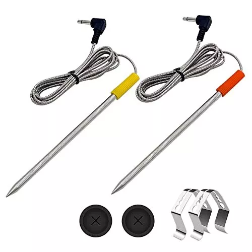 2PCS Meat Probe Replacement for Oklahoma Joe's, Z Grills, Cuisinart Pellet Grill