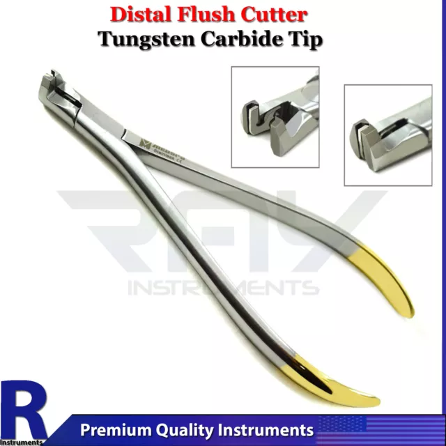 Distal End Cutter Flush Cut Dental Orthodontic Hold Archwire Plier TC 14cm