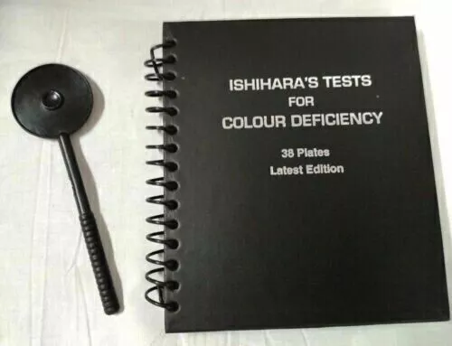 38 Plates Ishihara Test Book For Optometry New Ophthalmology