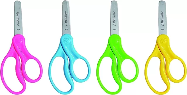 Westcott Right- & Left-Handed Scissors For Kids, 5’’ Blunt Safety Scissors 3