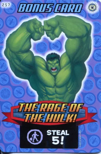 Spiderman Heroes And Villains Card #257 The Rage Of Hulk
