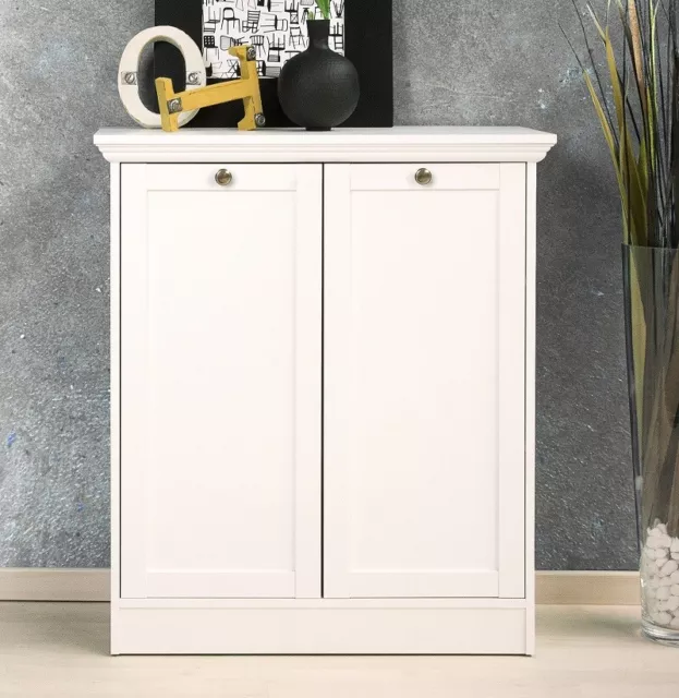 Kommode Sideboard Anrichte Highboard | weiß | Landhausstil | 80 cm