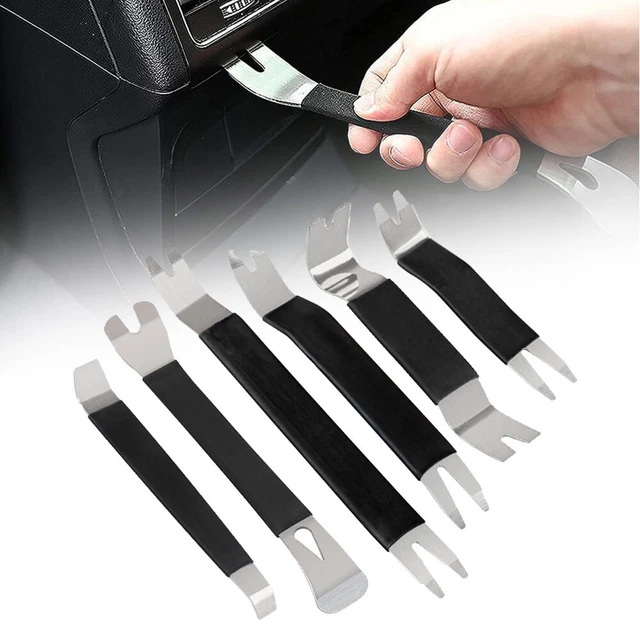 6X Car Door Clip Trim Removal Tools Dash Board Panel Repair Pry Tool Accessories