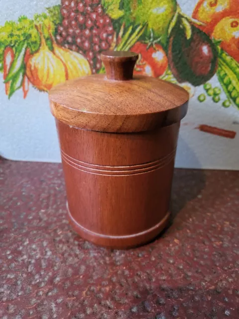 Vintage Wooden Tobacco Jar