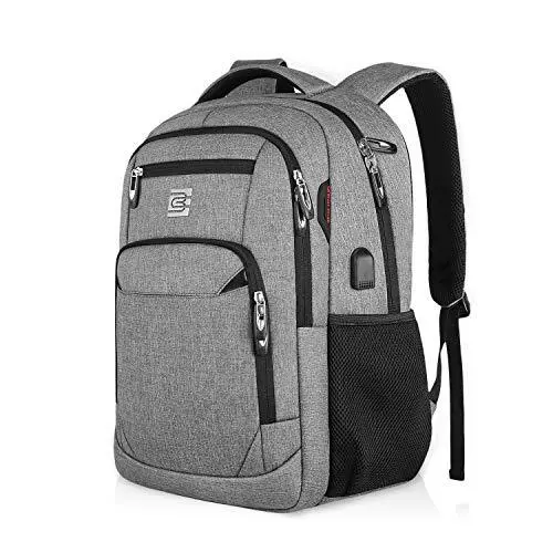 Laptop Backpack Business Travel Slim Laptops Backpack with USB Charging Port ...