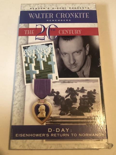 WALTER CRONKITE REMEMBERS The 20th Century VHS Tape D Day Readers 