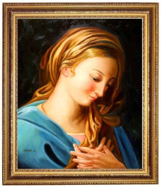 Ölbild betende Madonna, Maria Magdalene, ÖLGEMÄLDE,Gemälde HANDGEMALT 50x60cm