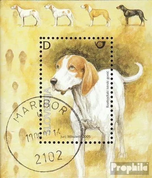 Eslovenia Bloque 24 (edición completa) usado 2005 Autochthone razas de perro