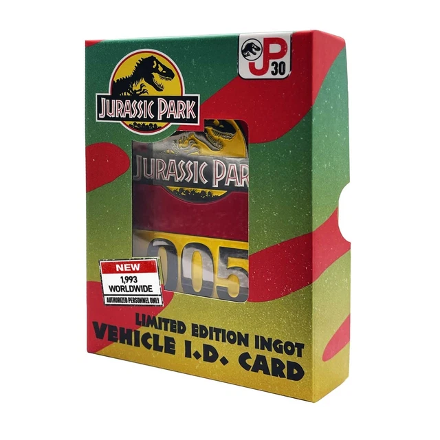 JURASSIC PARK LIMITED Edition 30th Anniversary Replica Vehicle I.D ...