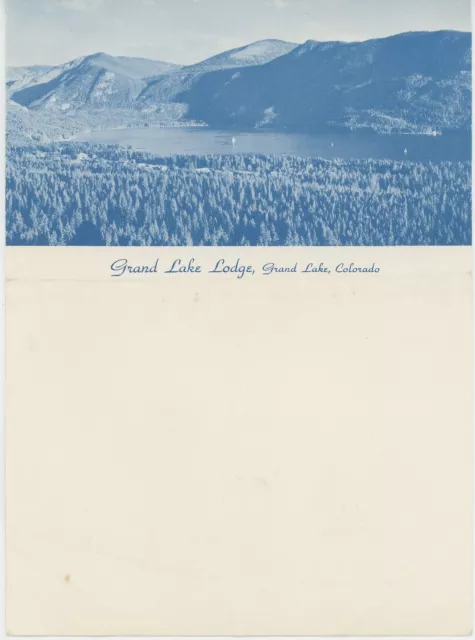 1950s Grand Lake Lodge Letterhead Stationery Colorado Resort Hotel Mountains