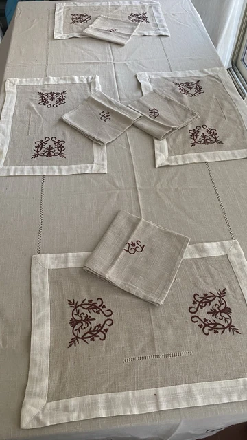 Ensemble Nappe + Serviettes N°7