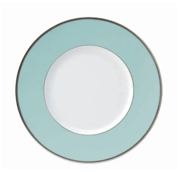 Philippe Deshoulieres Les Indiennes Turquoise Presentation 12.5" Plate P3815