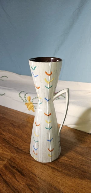 Mid-Century Modern W. Germany Art Pottery Vase Atomic Style