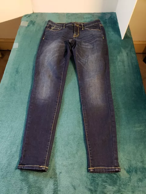 Mossimo Jeans Womens Blue Sz 4 Mid Rise Jegging Pants Ladies Stretch Denim