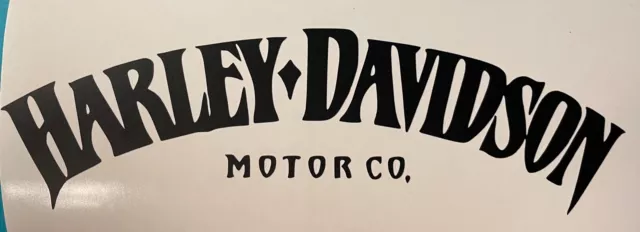 Harley Tank Logo Vinyl Decal - Motorcycle Helmet - Decal - Harley Davidson