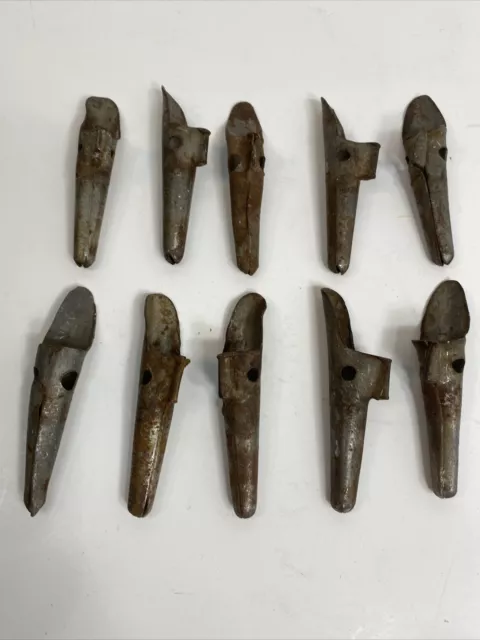 Ten 10 VTG Metal Maple Syrup Tree Sap Spouts Taps Used See Pics For Condition