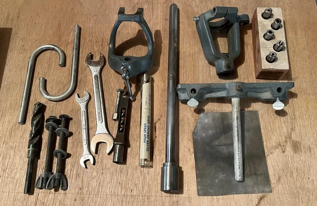 Rockwell Mortising Attachment Drill Press - Many Hollow Mortise chisel bits