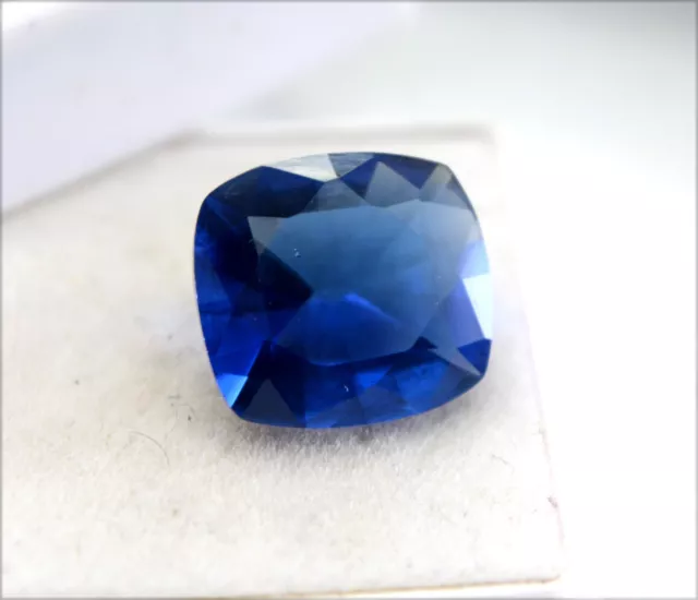 6.05CT Certificado Natural Sri Lanka Zafiro de Cojín Vs Un+ Facetado Gema S804