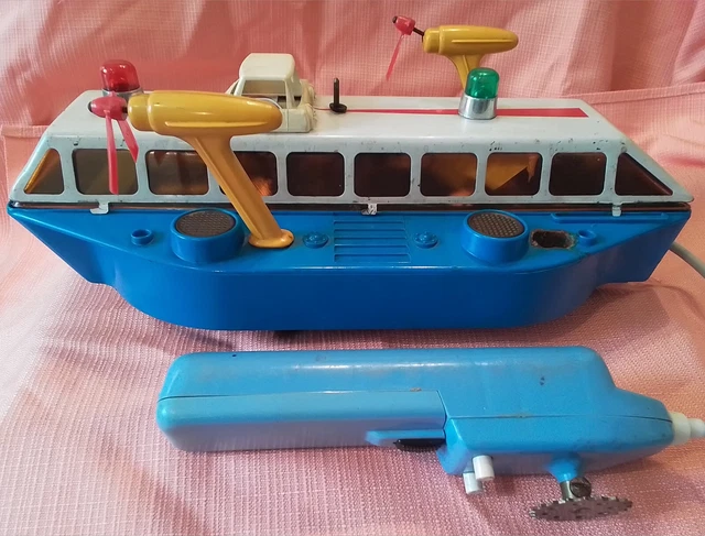 Ancien Jouet En Tôle – Bateau Navire Hôpital – Japon Années 60 – 12 Cm – TBE