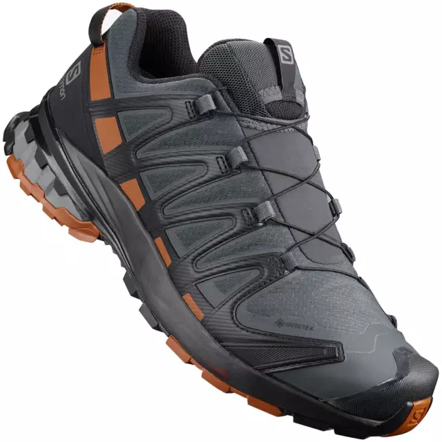 Salomon XA Pro 3D v8 GTX Herren-Laufschuhe Schuhe Wanderschuhe Grau/Orange NEU