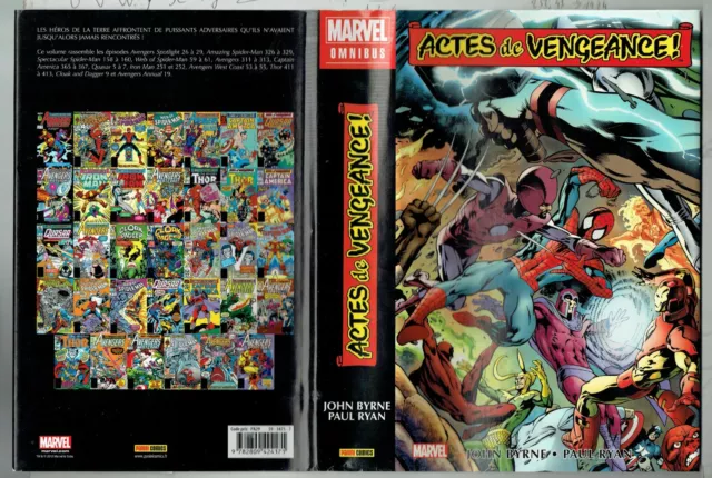 Album Omnibus  Marvel      Actees De Vengeance    Quasi Neuf 2012 Avec Jaqette 