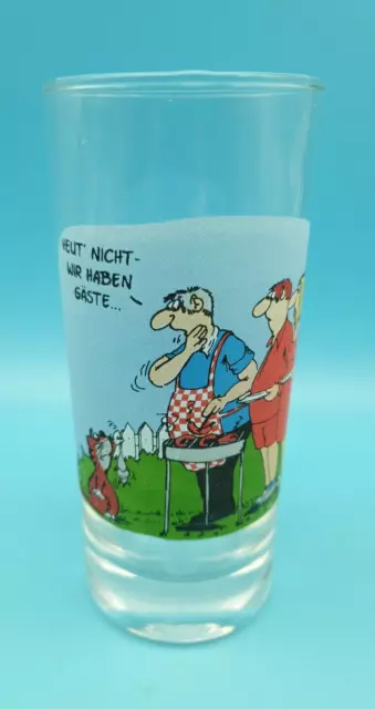 Glas Uli Stein Grillen Katze Maus