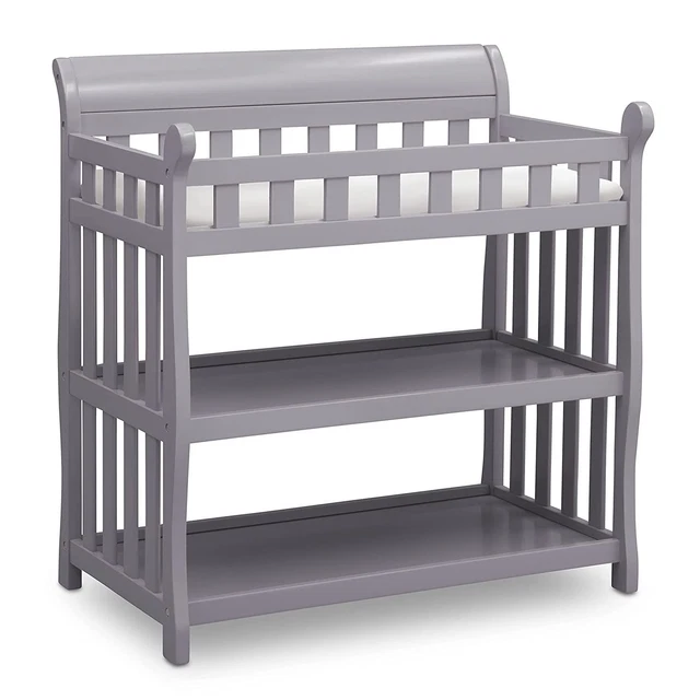 Delta Children Eclipse Changing Table with Pad, Grey