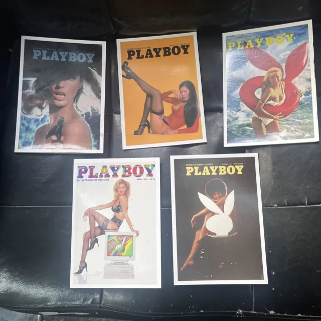 5 Playboy Card And Envelopes