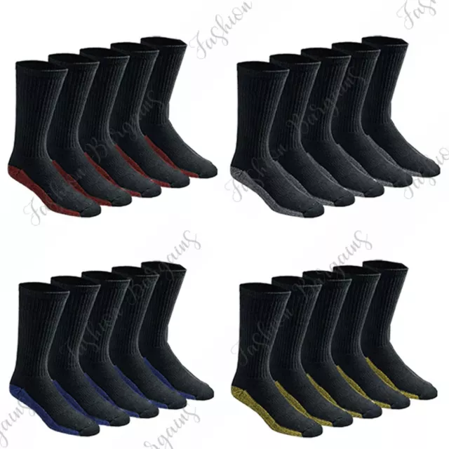 5-20 Pairs Men's Industrial Crew Boot Work Socks Heavy Duty Sports 6-11 LoT