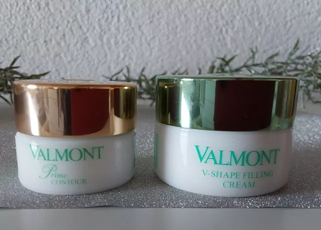 Valmont Prime Contour Augen/Mund 5ml + Valmont V-Shape Filling Cream 15ml Neu