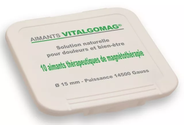 Aimants médicaux de 15 mm et 14500 Gauss par Vitalgomag