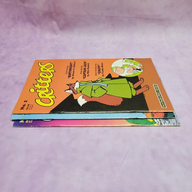 Critters #1, 2, 3 Fantagraphics USAGI YOJIMBO Appearance 2