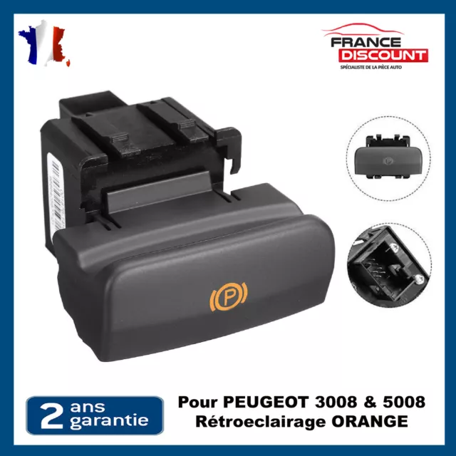 Bouton De Frein A Main De Parking Pour Peugeot 3008 5008 = 470706 (Orange)