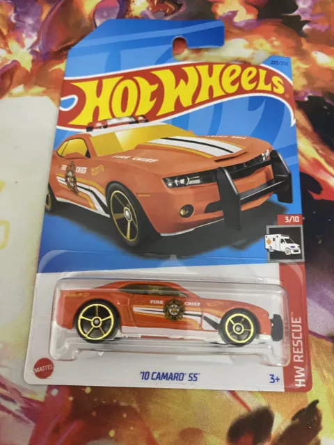2023 HOT WHEELS #203 - '10 Camaro SS (Orange #3 HW Rescue - Long