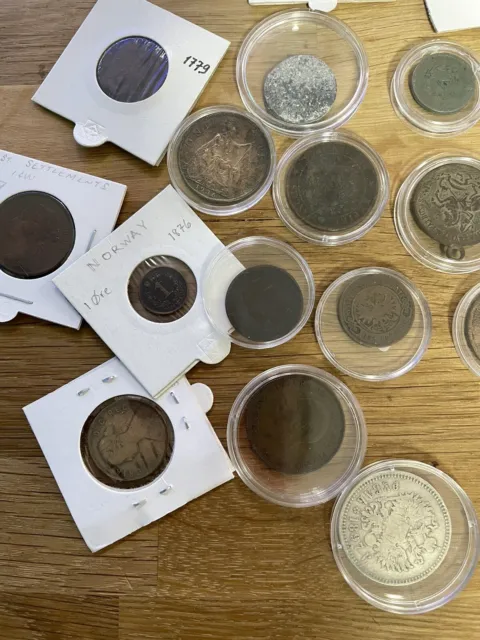 28 sehr alte Münzen aus verschiedenen Ländern ab 1783 Konvolut Sammlung LOT