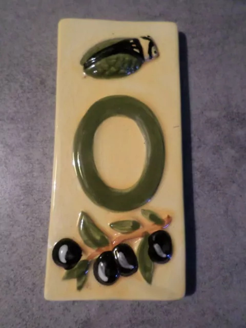 Number 0 Zero, Home Ceramic Deco, Theme Olivier, House Address Tile Number