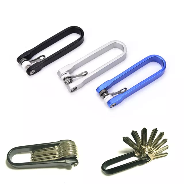 Outdoor EDC Multi Tools Mini Pocket Folded Key chain Holder Clip OrganizerS Hu