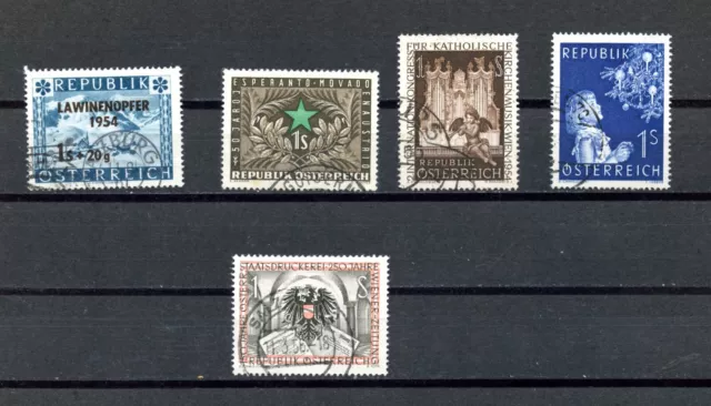 Briefmarken  Österreich Lot aus 1954  gest