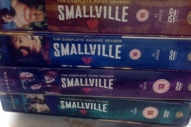 SMALLVILLE four seasons 1--4 on DVD region 2