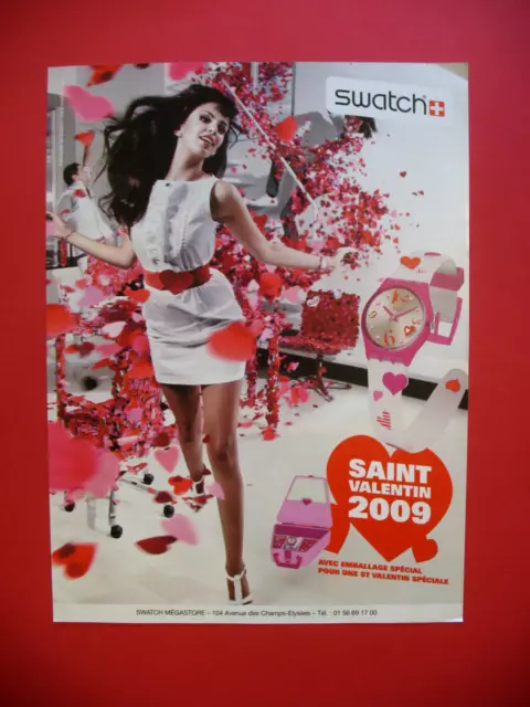 Publicite De Presse Swatch Montre Suisse Speciale Saint Valentin Ad 2009