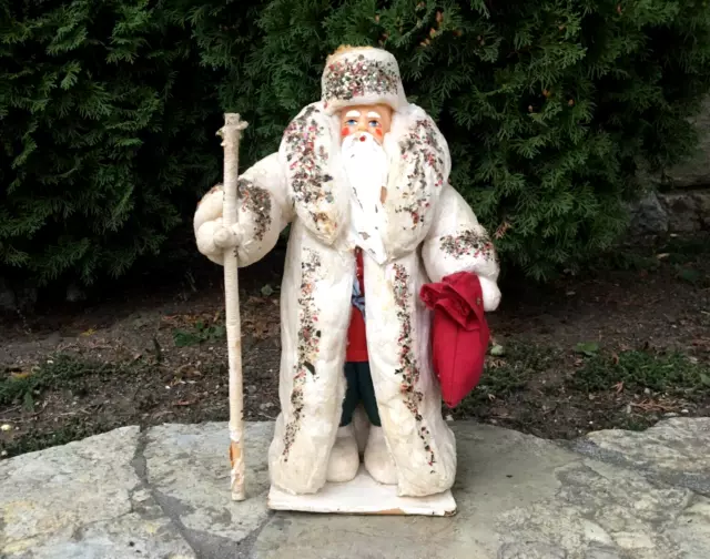 Vintage Soviet Toy DOLL SANTA CLAUS RUSSIAN DED MOROZ