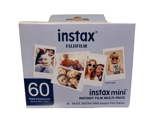 Fujifilm - instax Mini Film Value Pack (60 Sheets) - White Exp. 02/2025