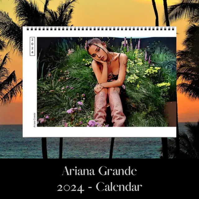 Ariana Grande 2024 Calendar - Vintage Artistic Design