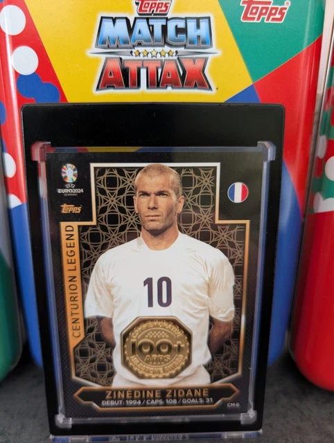 TOPPS MATCH ATTAX Euro 2024 - Zinedine Zidane - LEG 8 EUR 1,00 - DE
