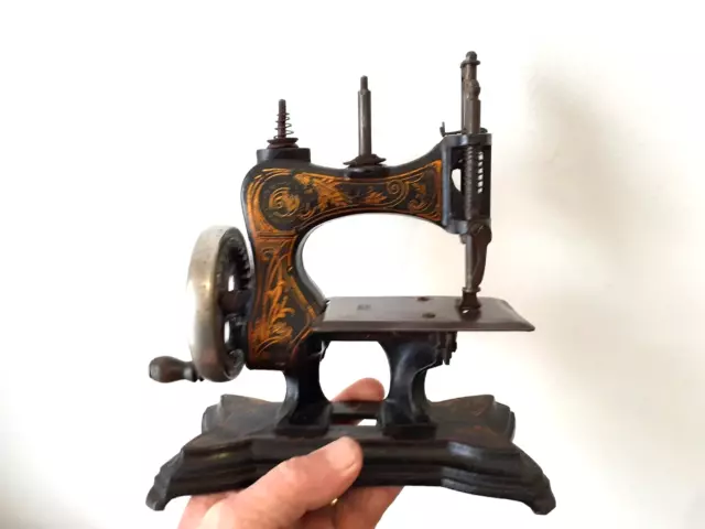 A Small Victorian Table Top Sewing Machine DRGM c1880