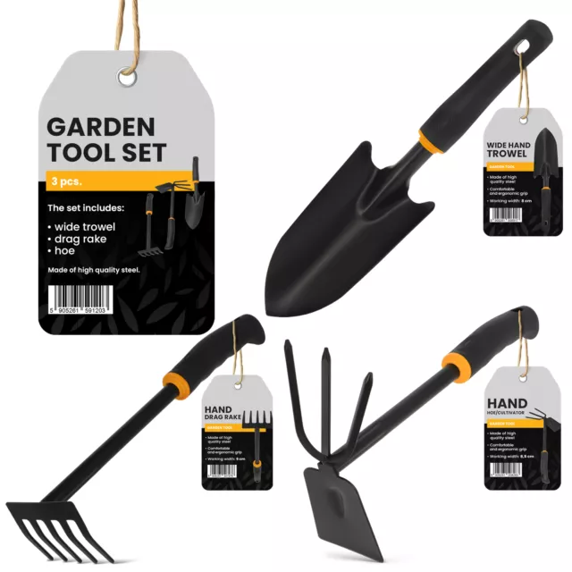 3Stk Gartengeräte Gartenwerkzeug Set Pflanzset Garten Kleingeräte Schaufel Kelle