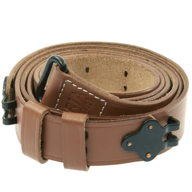 U.S. M1 Garand  WWII 1907 Pattern Leather Sling - Leather & Steel