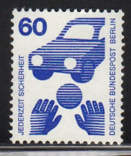 Berlin Postfrisch  MiNr. 409  mit Zählnummer   "Unfallverhütung"