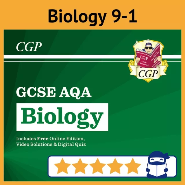 GCSE Biology AQA Revision Guide 9-1 höher mit Online-Ausgabe & Antworten CGP NEU